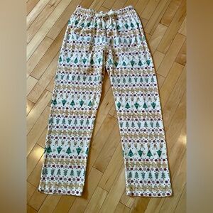Burt’s Bees Baby Women’s XL Christmas Drawstring Elastic Waist Pajama Pants